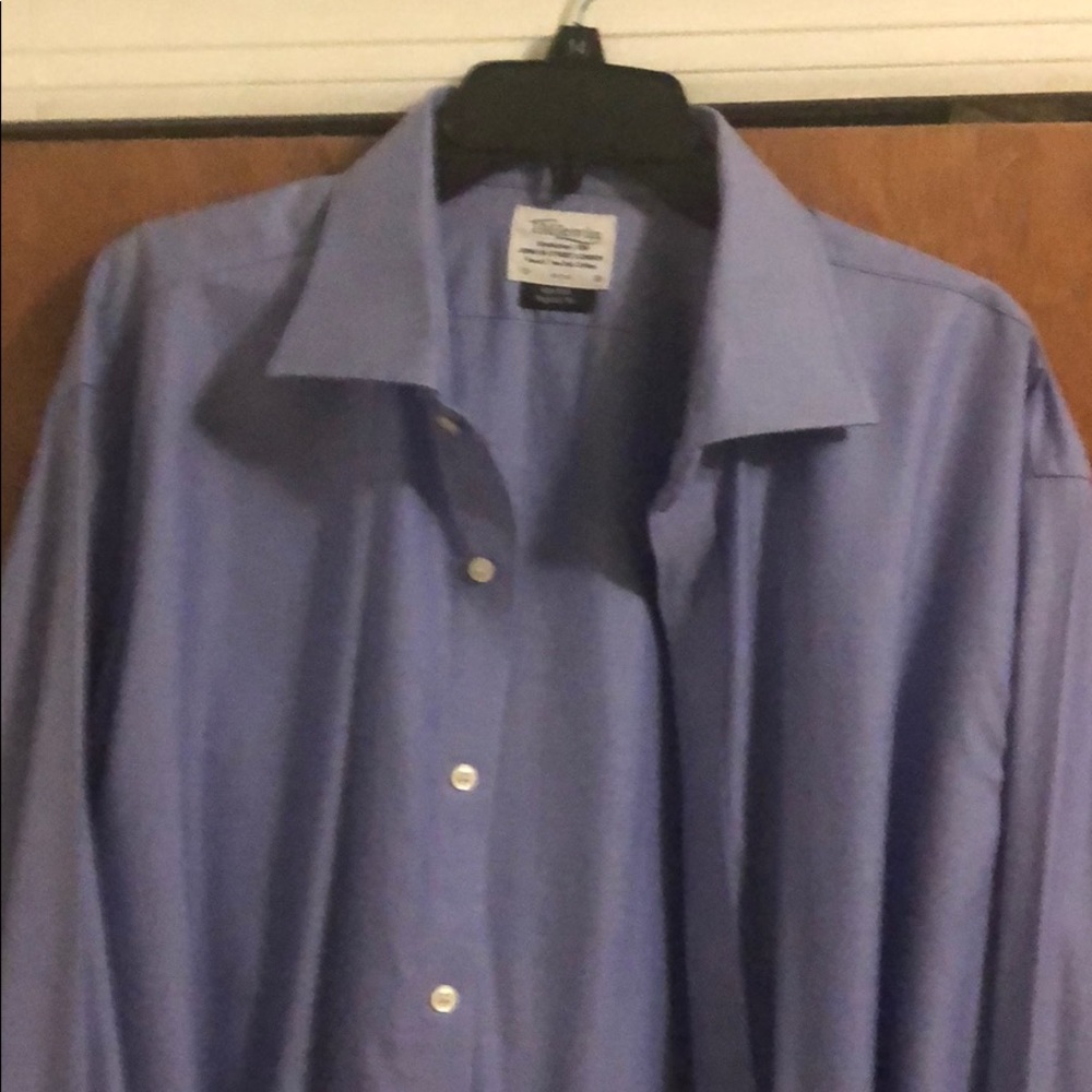 T.M. Lewin Blue Cuff Link Shirt
